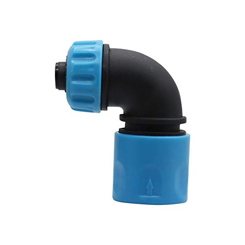 2 Stück ABS 1/2 Zoll Schlauchverbinder 12.5mm Schnellkupplung Winkeladapter-Gartenschlauch verbinder 90 Grad Schlauchkupplung Anschlüsse Gartenschlauch Schnellkupplung für Autowasch Gartenbewässerung