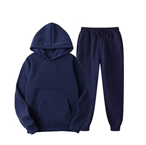 Survêtement Homme Capuche et Pantalon Kiioouu Ensemble Casual Deux Pièces Taille XXL Gris 19