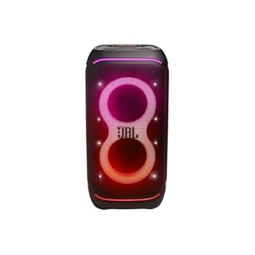 JBL, Caixa de Som, PartyBox Stage 320, Bluetooth, Portátil, Show de Luzes, À Prova de Respingos - 240W RMS - Preta