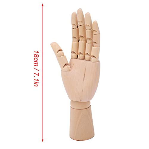 Hand mannequin en bois comme décoration de bureau et support de bijoux - 7
