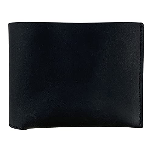 Hide & Drink, Leather Classic Wallet, Holds Up to 6 Cards Plus Flat Bills/Holder/Vintage/Travel/Pocket/Accessories, Handmade (Charcoal Black)2