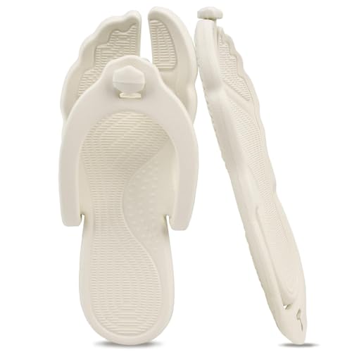 ZOORON Flip Flops for Women Men Shower Shoes Foldable Beach Sandals Travel Slippers for Women Lightweight Non-Slip Quick Drying
