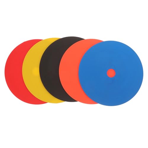 BRIGHTFUFU 5pcs Training Discs for Soccer Football Markers for Agility Drills Gym Class and Practice Lightweight and Compact Sign Pads for Enhanced Player Flexibility