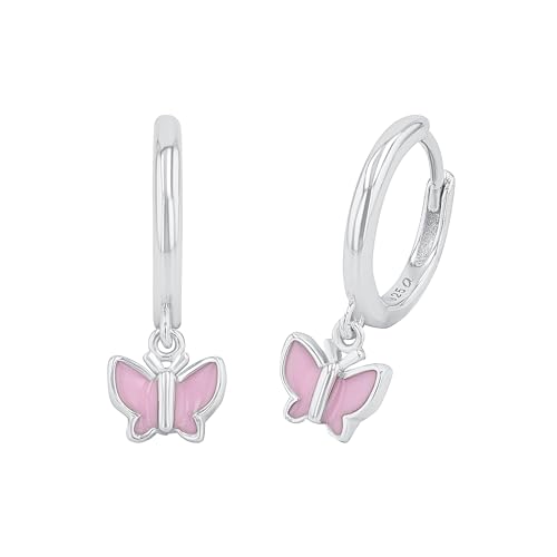 Créoles Prinzessin Lillifee pour filles en argent 925 et oxyde de zirconium