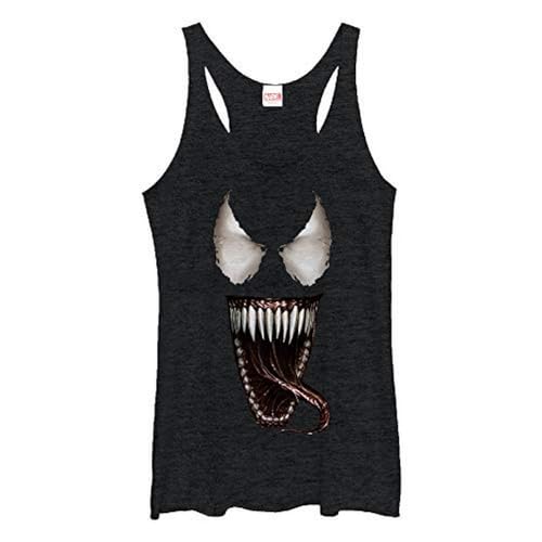 Débardeur Venom Marvel pour femme en taille XL noir chiné coupe dos nageur