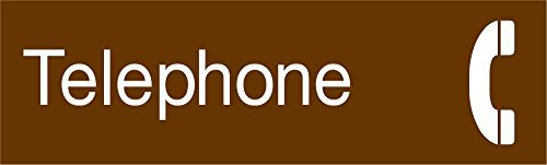 Téléphone gravé EN23BN pour indiquer la zone d'appel marron