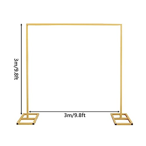 Arche de mariage en métal avec base robuste grand support plantes 3x3m - 8