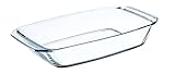 Simax Clear Glass Roaster Dish: Rectangular Roaster Pan For Baking And Cooking - Oven and Dishwasher Safe Cookware – 1.6 Quart Oven Casserole Pan