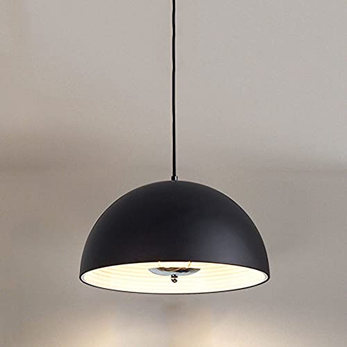 Lámpara colgante semiintegrada de 1 luz con kit de altura ajustable para comedor