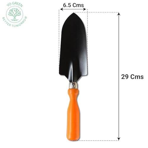 Image of Yo Green Gardening Hand Trowel for Digging, Pot Mixing, Weeding, Gardening for Home Garden, Durable Plant Tool Kit, Good Grip (Small Trowel)