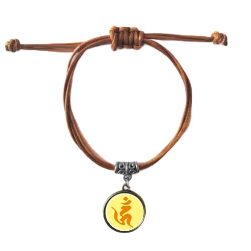 Bracelet bouddhisme sanskrit hum cadeau idéal couple Saint-Valentin