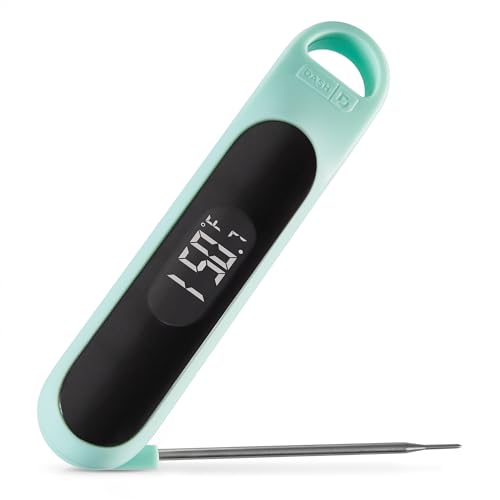 Dash Precision Quick-Read Thermometer - Meat Temperature Probe with LCD Display for Fast, Accurate Cooking and Baking - Water Resistant and Easy to Clean - Aqua