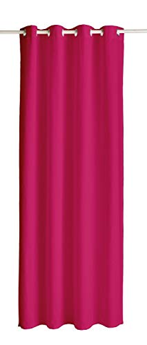 TODAY 257348 Polyester Blackout Curtain - 140 x 260 cm, Cotton, Canon de fusil/Gris Anthracite, 140x250 cm