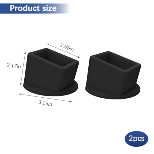 image for Bittwee 2PCS Car Seat Belt Buckle Holders, Silicone Seatbelt Booster t