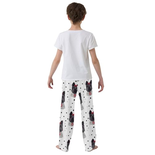 Pajama Bottoms, Scottish Terrier Puppy Pajamas Pant Lounge Wear Sleep Long Pants Casual Sleepwear Pjs3