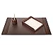 Dacasso Leather Desk Set, 3-Piece, Chocolate Brown (D3437)