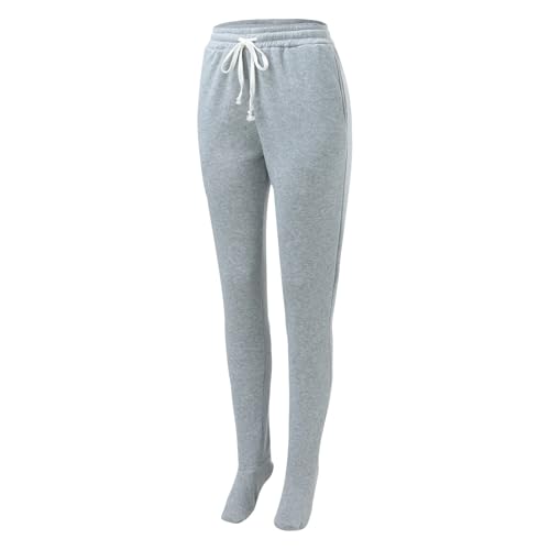 Adult Footed Sweatpants,Extremely Soft and Warm Footing Pajama Pants Drawstring Elastic Waisted Trousers with Fleece Lined4