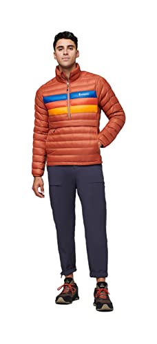 Image of Cotopaxi Fuego Down Pullover - Men's Spice Stripes X-Small