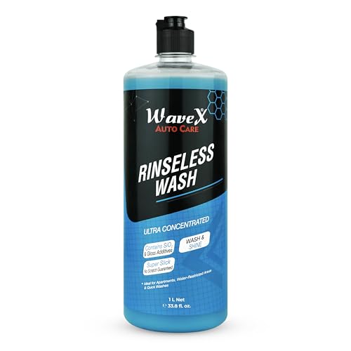 Image of Wavex Rinseless Wash RTU - Eco-Friendly Car Wash Without Hose or Running Water | Quick & Safe Cleaning Solution for Cars & Bikes | Streak-Free, Glossy Finish - 1000ml