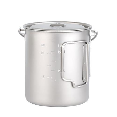 Oxxggkao Large Capacity Portables Backpacking Cookware Folding Handle Dinner Hanging Pots for Outdoor Activity - Image 9