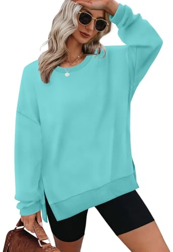 Image of XIEERDUO Womens Oversized Sweatshirts Pullover Casual Crewneck Long Sleeve Tops Comfy