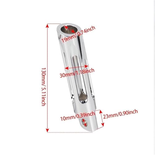 Extension de repose-pieds de moto en alu argent pour plateforme Touring et Custom - 2
