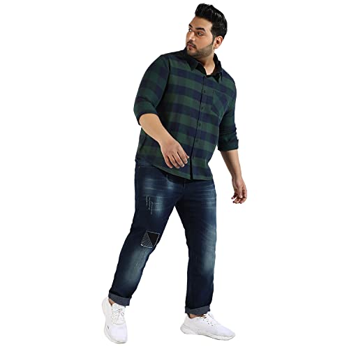 Image of CAHOOT Instafab Plus Men's Button Up Regular Fit Shirt for Casual Wear | Modern Clothing Shirt Crafted with Regular Sleeve, Comfort Fit & High-Performance for Everyday Wear