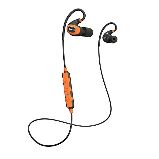 ISOtunes PRO 2.0 Bluetooth Earplug Headphones, 27 dB Noise Reduction Rating, 16+ Hour Battery, IP67 Durability, Noise Cancelling Mic, OSHA Compliant Professional Hearing Protector (Safety Orange)