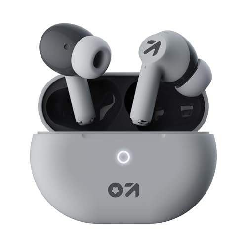 GOBOULT W40 TWS with Zen Quad Mic ENC, 48Hr Playtime,13mm Large Drivers, 45ms Low Latency Gaming, 5.3v Bluetooth Calling, Fast Charging, Health Monitoring (Ivory White) view 1