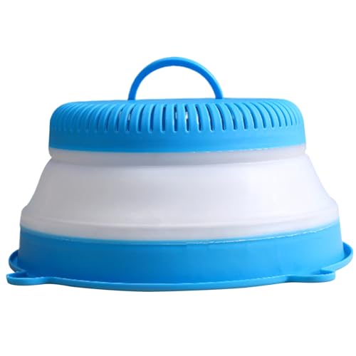 Couvercle anti-éclaboussures pour micro-ondes Couvercle pliable pour aliments pour micro-ondes Couvercle de plaque de micro-ondes ventilé de 10,6 '' Protection ronde contre les éclaboussures pour micr