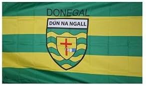Official IRELAND GAA Crest County Flag DONEGAL 152 centimetre x91 centimetre