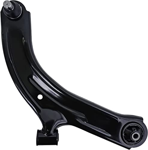 Image of Detroit Axle - 4pc Front End Control Arms Kit for 09-14 Nissan Cube, 07-12 Versa, 2 Lower Control Arms w /Ball Joint 2 Outer Tie Rods 2009 2010 2011 2012 Replacement