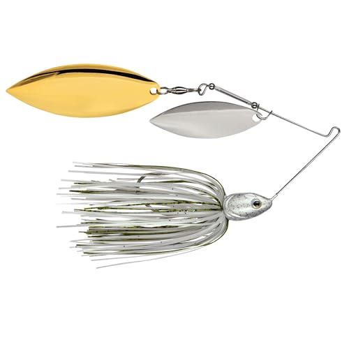 Strike King Tour Grade Spinnerbait Fishing Lure, 4/0 Single Gamakatsu Hook, Weight Forward Head Design