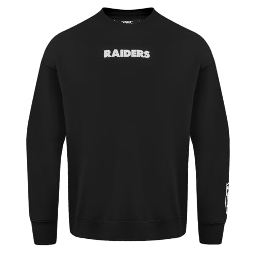 Pro Standard Mens NFL Las Vegas Raiders Wingspan Crewneck Sweatshirt Black 3XL