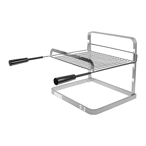 I LOVE BBQ - Supports de Cuisson Barbecue, Accessoires pour Barbecue et fumoir - Grilloir Simple Grille Barbecue/cheminée, Support Simple Grille pour Barbecue ou cheminée - Acier - 40x60x39cm 003941