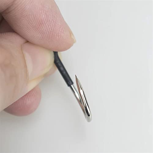 HNHYNSY Angelhaken 20 Teile/Beutel Angelhaken Super Harte und scharfe Offsethaken abgeflacht Korrosionskorrosion… – Bild 6