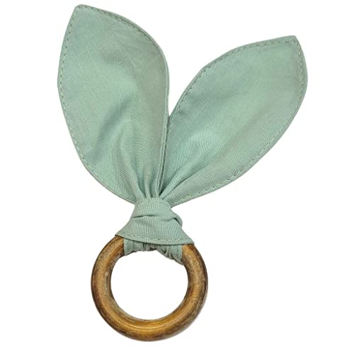 Kit 4 Porta Guardanapos Orelha Coelho da Páscoa Verde Água