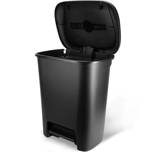 Caneca de Basura Rectangular Negra 20.4 Galones miniatura 4