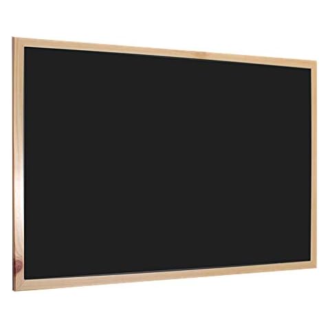 H HANSEL HOME - Blackboard for chalk with Natural Wood Frame - 90X60 cm Cover