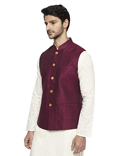 Image of Ethnix by Raymond Ethnix Mens Full Sleeve Regular Fit Bundi