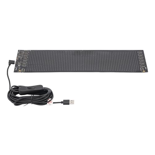 Panel de indicadores LED personalizado, cartel luminoso para coche con aplicación Bluetooth, programable, potencia electrónica para luna trasera e interior, 37 x 9 cm, 5 V, USB