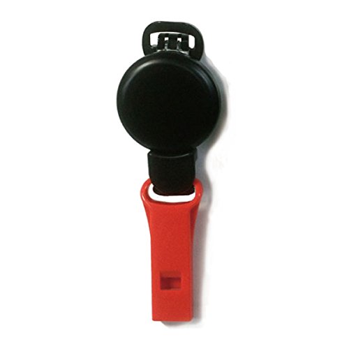 YCM アウトドア キャンプ クリップホイッスル No.CPR47R リール付き レッド 12809
