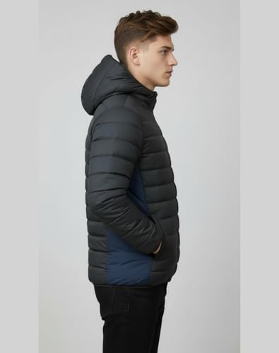 Image of FYLTR Mens Puffer Jacket|Contast Panel | Standard Length| Winter Jacket for Men | Jackets for Men Stylish | Jackets for Man | Perfect for Travel