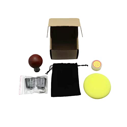 Vivpro Manual Wooden Round Gear Shifter Knob, Handmade Natural Wood Shift Lever Head Car Trim W 4 Adapters For Most Cars, Vv-Car-004 #TOP7