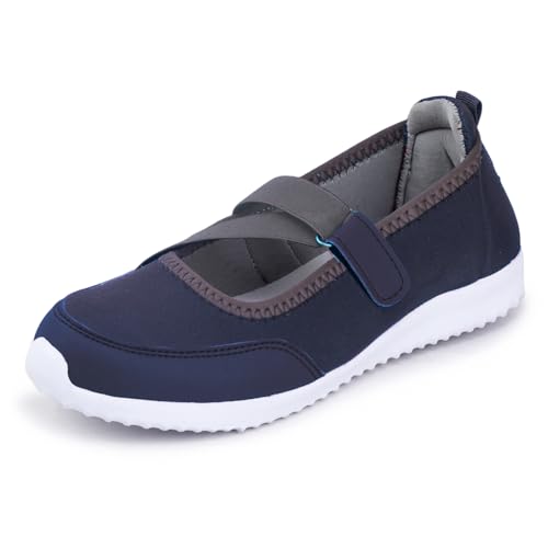 Image of TRASE Lightweight Ballet Flats Bellies for Women, Everyday Velcro Style and Comfort, Women Office Footwear, Shoes for Woman, Ballerina for Ladies and Girls