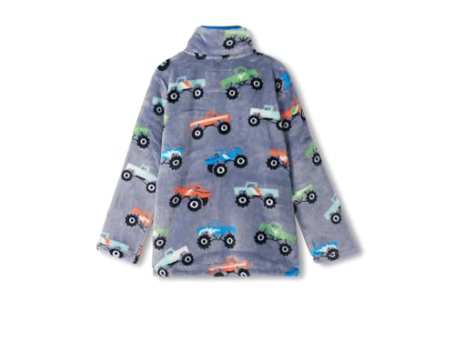 Hatley Boys' Monster Trucks Fuzzy Fleece Zip-up (Toddler/Little Big Kid)2