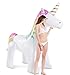 Jasonwell Unicorn Sprinkler Inflatable Water Sprinklers Outdoor Water Toys Inflatable Ginormous Unicorn Toys Yard Sprinkler for Kids(XXXL)