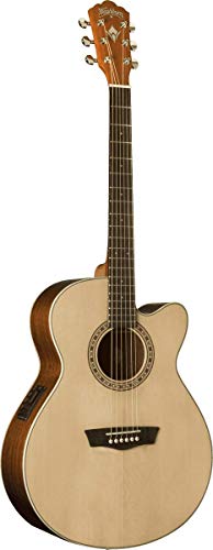 Guitare Washburn Folk Harvest G7SCE natural - Les Beatles, Paul McCartney, John Lennon, RIngo Starr, George Harrison Guitare Washburn Folk Harvest G7SCE natural – Image 4