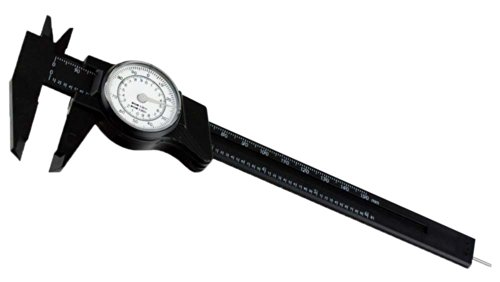 PRECISE 6" - 150mm | Non-Rust, Non-Magnetic Plastic Dial Vernier Caliper | Textured Thumb Wheel | With Depth Probe | Dual SAE & Metric Scale | Designed For Precise Measurements For Multi-Purpose Tasks