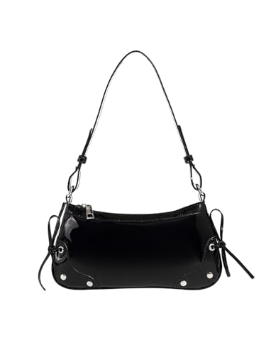 Verdusa Women's Y2K Leopard Handbags Bowknot Top Handle Underarm Shoulder